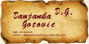 Damjanka Gotović vizit kartica